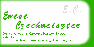 emese czechmeiszter business card